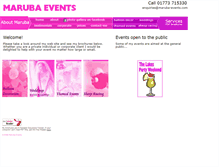 Tablet Screenshot of maruba-events.com